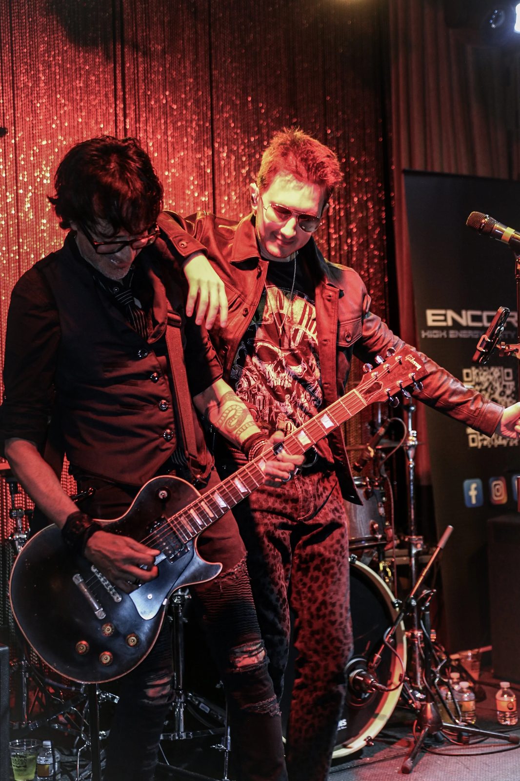 Josh Paredes and Julian Mandrake performing